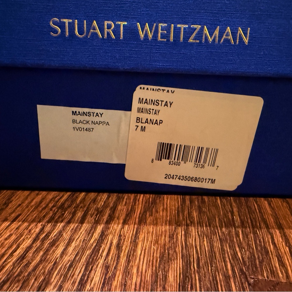 Stuart Weitzman Black Nappa Leather Boots - Picture 3 of 6